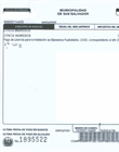 Recibo para pago de licencia
